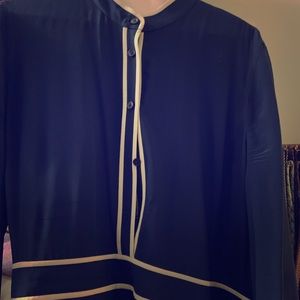 Tory Burch Winston long sleeve silk dress